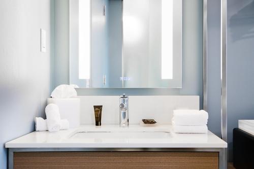 Habitación Deluxe con cama grande y ducha accesible en silla de ruedas - Adaptada para personas con movilidad reducida/discapacidad auditiva - No fuma del hotel Wingate By Wyndham Bronx/haven Park. Foto 6