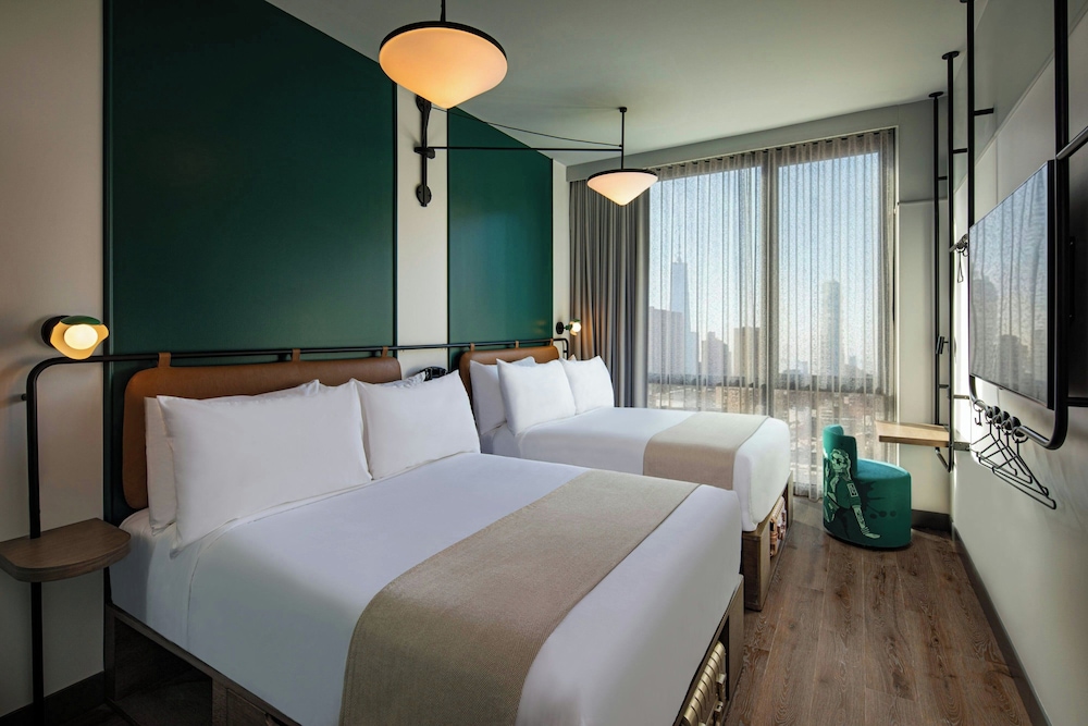 Habitación doble 2 Camas dobles Normal del hotel Moxy NYC Lower East Side, a Marriott