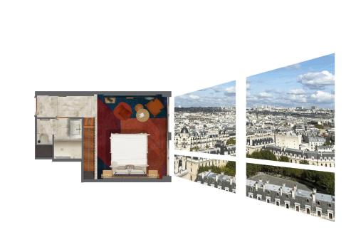 Habitación Collection Rooftop con vistas a las azoteas de París del hotel So/ Paris. Foto 6