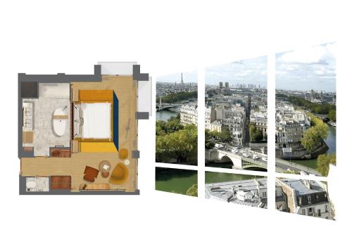 Suite Estudio Junior con balcón y vistas a París del hotel So/ Paris. Foto 10