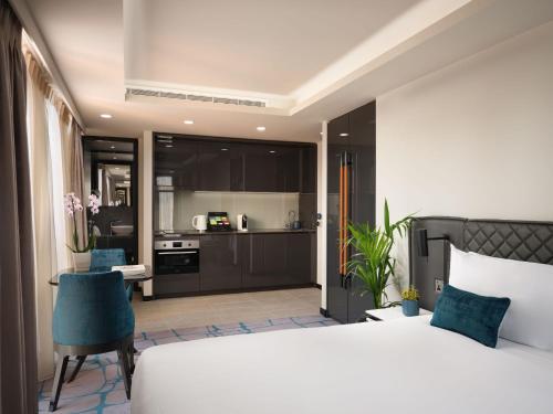 Estudio Con Cocina 1 Cama king Accesible del hotel Dao By Dorsett West London. Foto 6