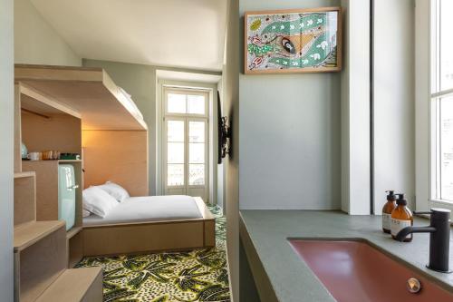 Habitación Doble con vistas a la ciudad del hotel Independente Bica