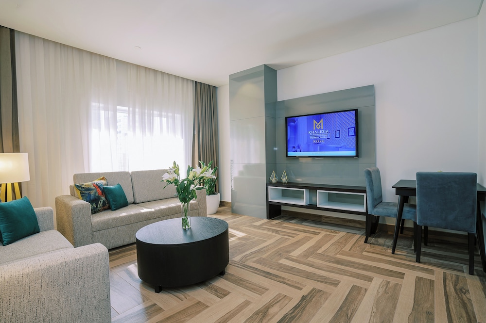 Suite, 1 habitación, cocina básica del hotel Khalidia Palace Dubai. Foto 1