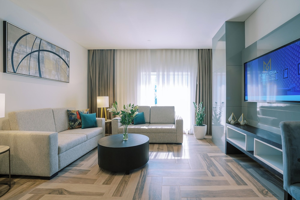 Suite, 1 habitación, cocina básica del hotel Khalidia Palace Dubai. Foto 3
