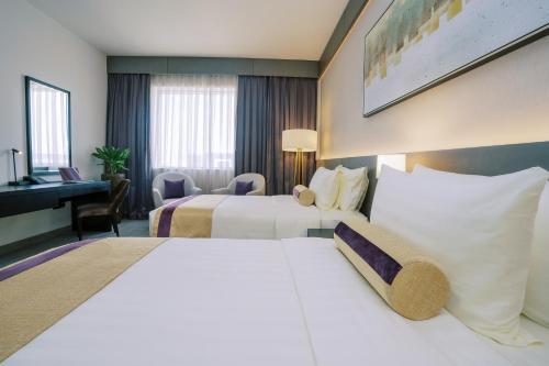 Deluxe Twin Room - 15% off on F&B shuttle to Deira City Center, Al Ghurair Mall & La Mer Beach del hotel Khalidia Palace Dubai. Foto 7