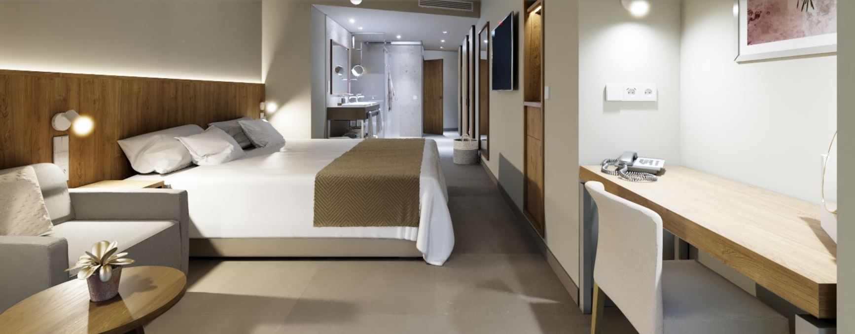 Triple Superior Vista Mar/Tenerife del hotel Bancal. Foto 3