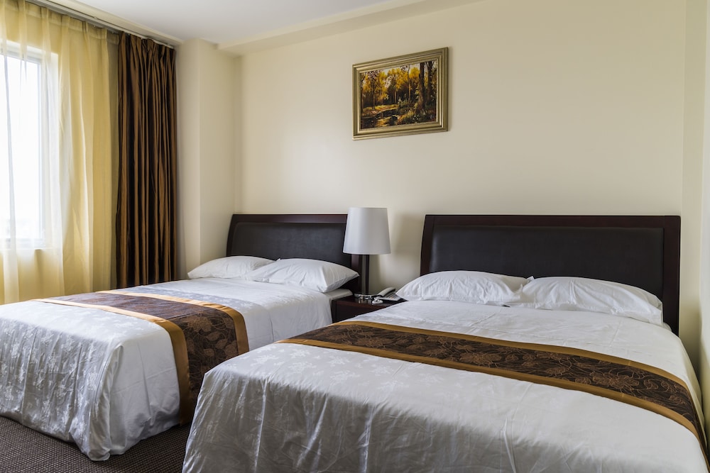 Habitación clásica doble, 2 camas de matrimonio del hotel John Hotel. Foto 1