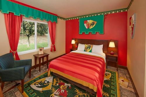 Habitación con temática de reino del hotel LEGOLAND New York