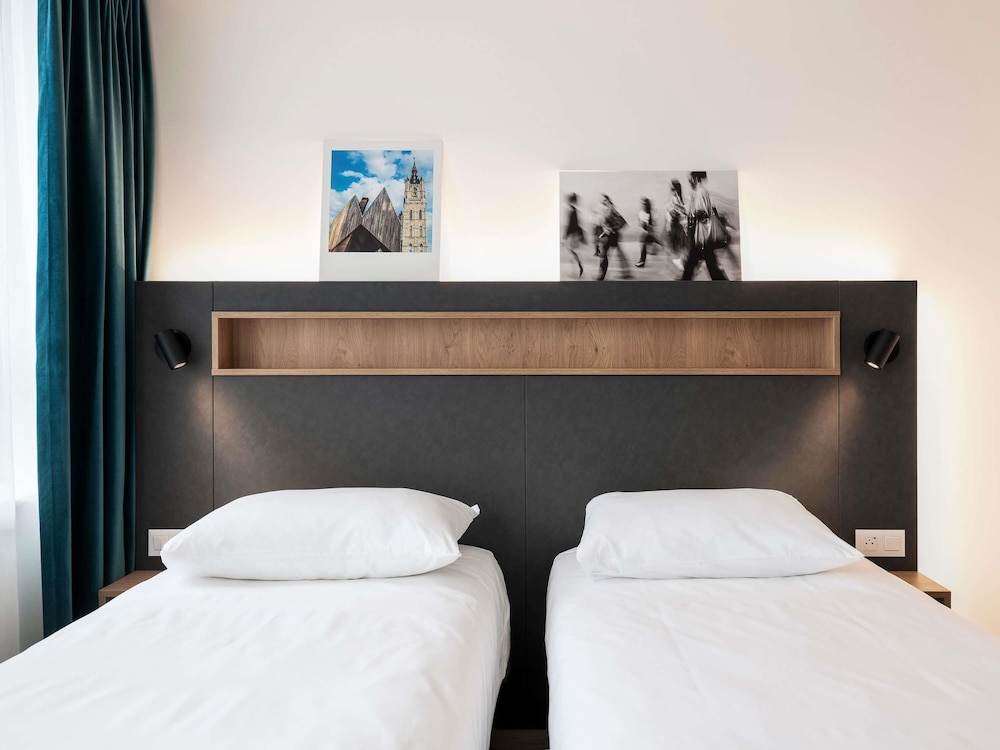 Estudio con 2 camas individuales del hotel Adagio Access Gent Centrum Dampoort. Foto 3