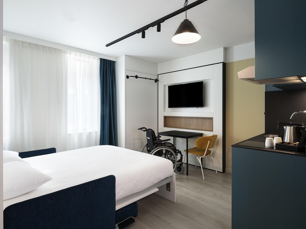 Estudio Sofá Cama incluido 1 Cama Individual del hotel Adagio Access Gent Centrum Dampoort. Foto 1