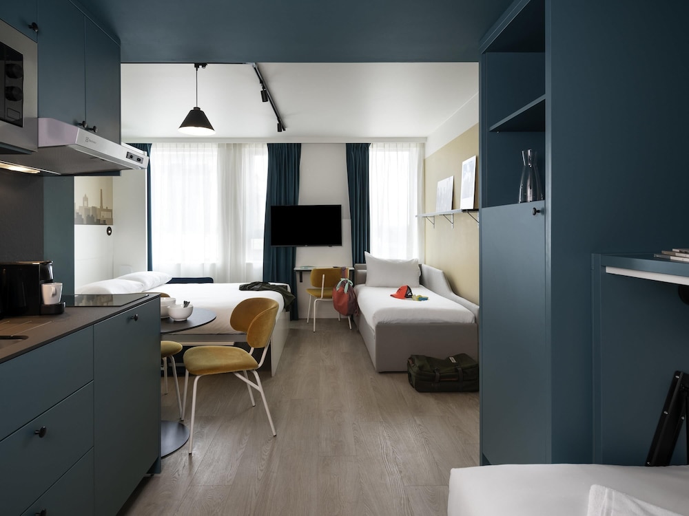 Estudio 2 Camas individuales 1 Cama doble del hotel Adagio Access Gent Centrum Dampoort