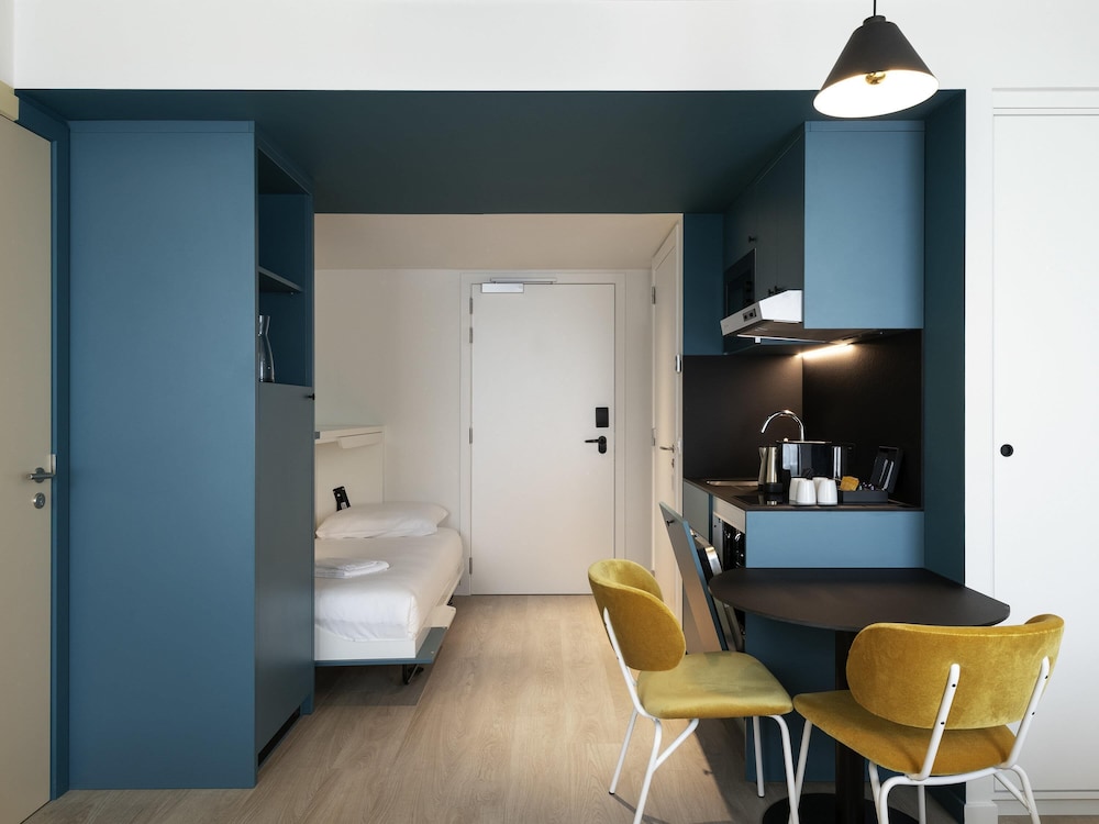 Estudio 2 Camas individuales 1 Cama doble del hotel Adagio Access Gent Centrum Dampoort. Foto 4