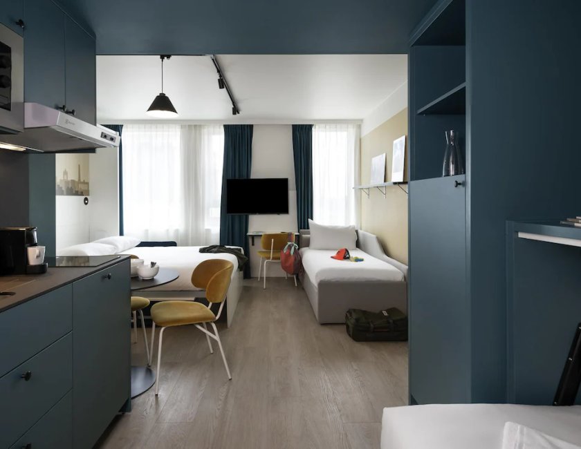 Estudio Sofá Cama incluido del hotel Adagio Access Gent Centrum Dampoort