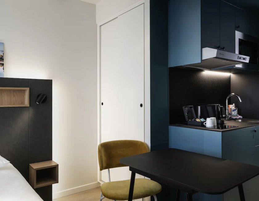 Estudio 2 Camas individuales del hotel Adagio Access Gent Centrum Dampoort. Foto 4