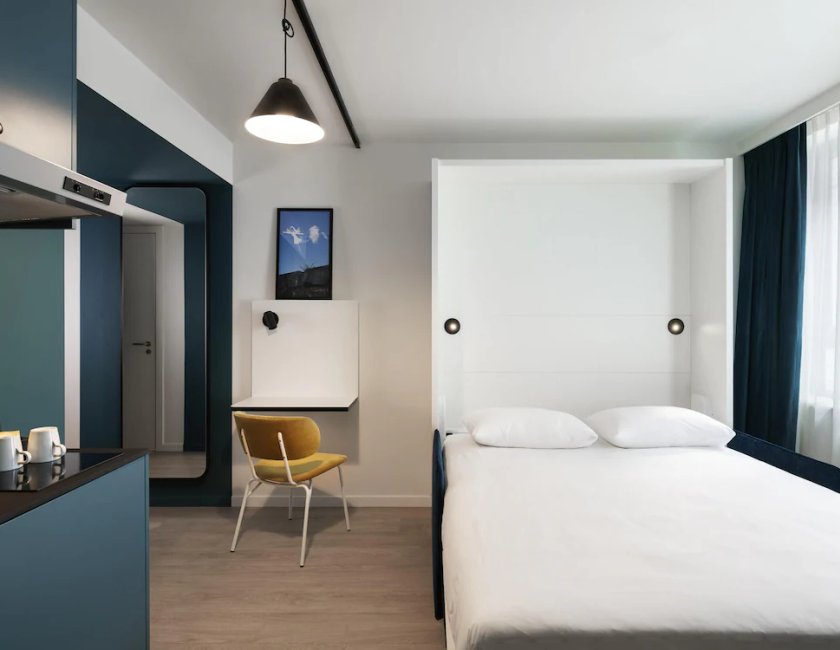 Estudio 1 Cama Individual 1 Cama doble del hotel Adagio Access Gent Centrum Dampoort