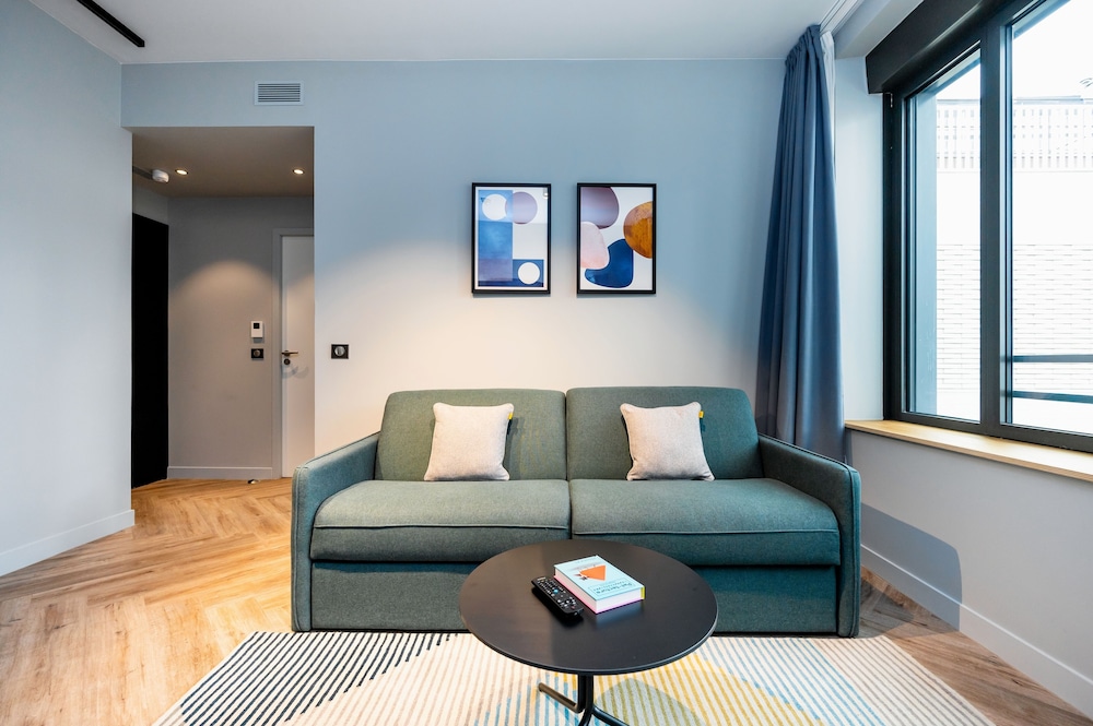 Apartamento de un dormitorio (camas individuales) del hotel Staycity Paris La Defense. Foto 2