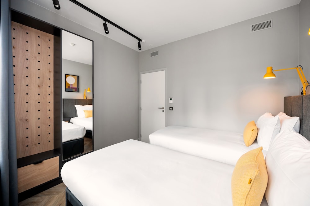 Apartamento de un dormitorio (camas individuales) del hotel Staycity Paris La Defense. Foto 8