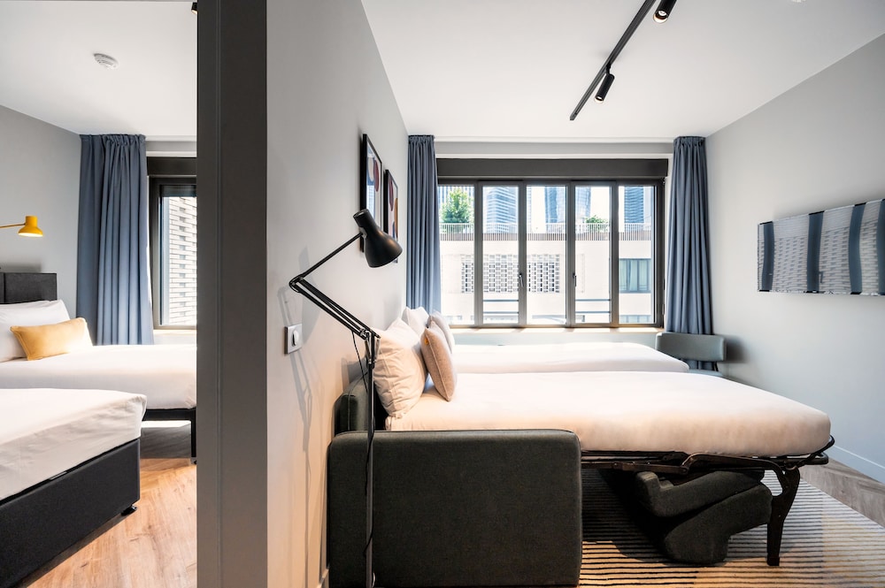 Apartamento de un dormitorio (camas individuales) del hotel Staycity Paris La Defense. Foto 12