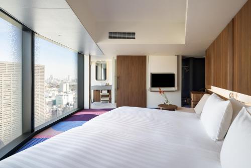 Habitación Doble adaptada para personas de movilidad reducida - 2 camas del hotel GROOVE SHINJUKU, A PARKROYAL Hotel. Foto 1