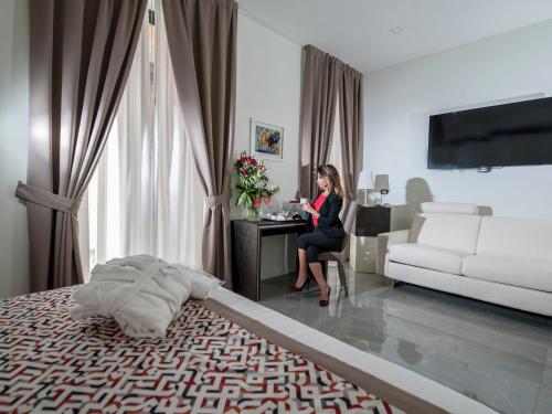 Habitación Doble Superior con Balcón del hotel Palazzo Firenze