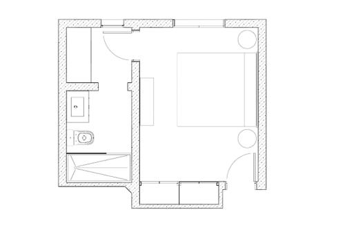 Habitación doble Superior 1 Cama king Vista ciudad Vista Patio del hotel Magma Rooms. Foto 9