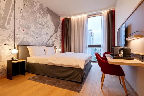 Habitación Doble adaptada para personas con movilidad reducida del hotel IntercityHotel Geneva