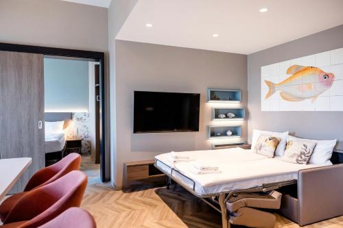 Habitación Familiar con vistas del hotel Kiel-Schwedenkai. Foto 4