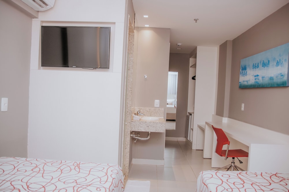 Habitación estándar con 2 camas individuales del hotel Rede Andrade Lapa. Foto 3