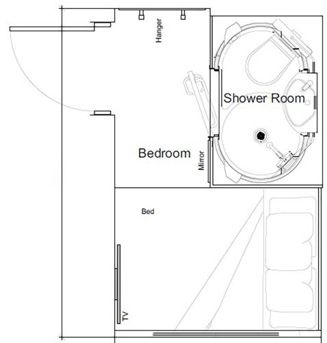 Habitación Doble Económica - Sin ventana del hotel easyHotel Victoria