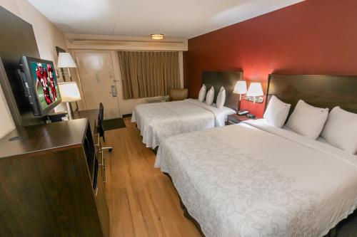 Habitación Premium con 2 camas grandes de categoría superior y caja de aperitivos - No fumadores del hotel Red Roof Inn PLUS+ University at Buffalo - Amherst. Foto 1