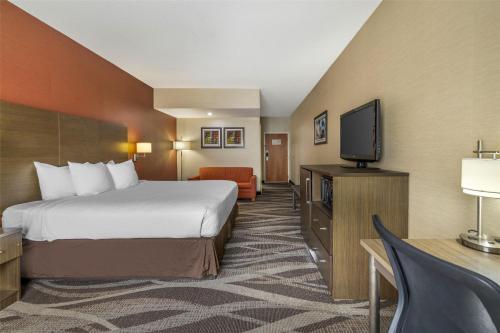 Habitación con cama extragrande y sofá cama - No fumadores del hotel Best Western Plus University Inn. Foto 1