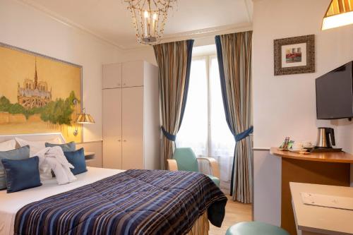 Habitación Doble Confort del hotel Hôtel Du Levant. Foto 1