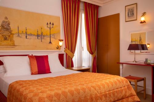 Habitación Individual con 1 cama doble del hotel Hôtel Du Levant. Foto 1