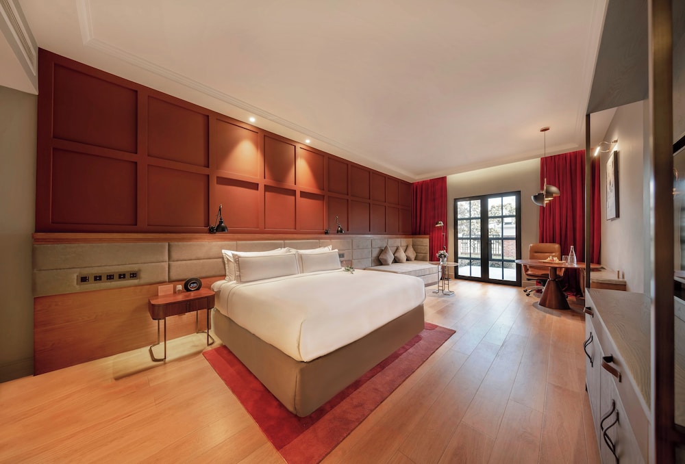 Habitación Familiar con vistas al jardín del hotel Melia Shanghai Parkside