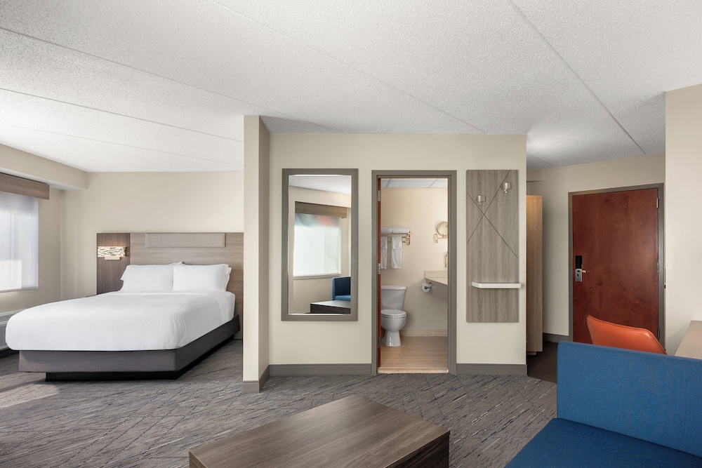 Suite, 1 cama de matrimonio del hotel Holiday Inn Express and Suites Hawthorne Elmsford North by IHG. Foto 1