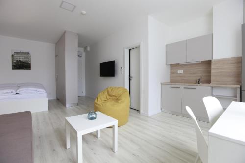 Apartamento Con Cocina 1 habitación Sofá Cama incluido 1 Cama doble del hotel City Center Best Place Apartments. Foto 12