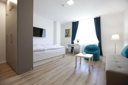 Apartamento Con Cocina 1 habitación Sofá Cama incluido 1 Cama doble del hotel City Center Best Place Apartments. Foto 14