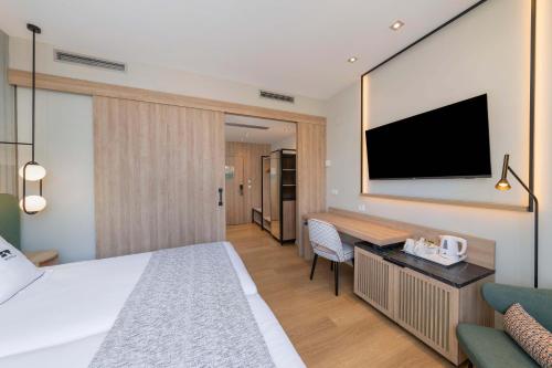 Habitación Individual Amplia del hotel and Spa Villa Olímpic@ Suites. Foto 3