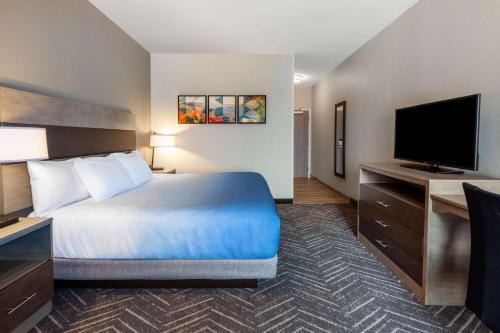 Habitación adaptada para personas de movilidad reducida - No fumadores - Cama extragrande del hotel La Quinta Inn & Suites by Wyndham Middletown-Goshen. Foto 1