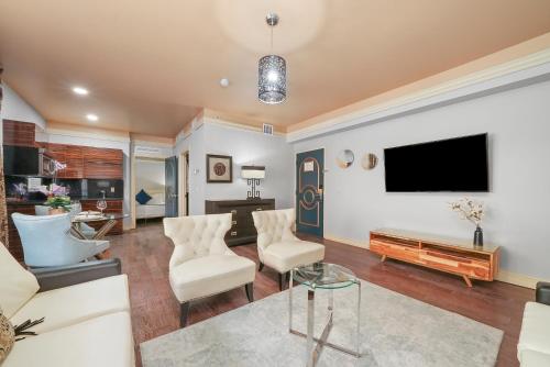 Suite Deluxe de 1 dormitorio con cama grande del hotel Riviera South Beach, A South Beach Group. Foto 5