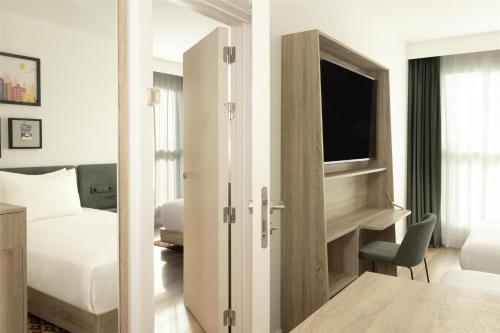 Habitaciones Comunicadas Familiares del hotel Hampton by Hilton Malaga Martiricos. Foto 6