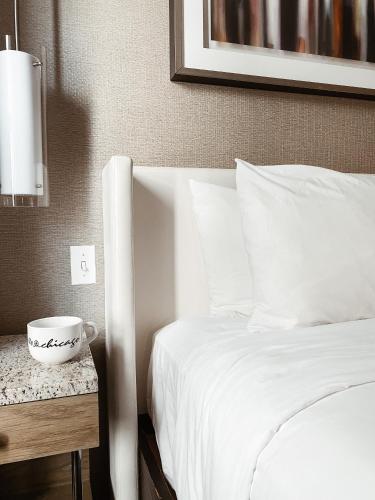 Habitación con cama extragrande y ducha a ras de suelo - Adaptada para personas con movilidad reducida del hotel Felix River North/magnificent Mile. Foto 11