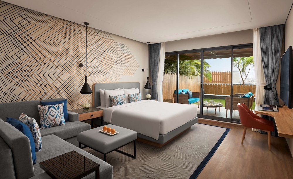 1 cama King con jardín del hotel Hyatt Place Vadodara