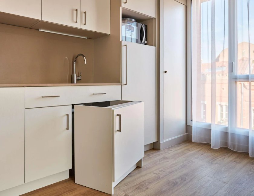 Apartamento 1 Cama queen 1 habitación Sofá Cama incluido kitchenette del hotel Aparthotel Adagio Toulouse Centre La Grave. Foto 7