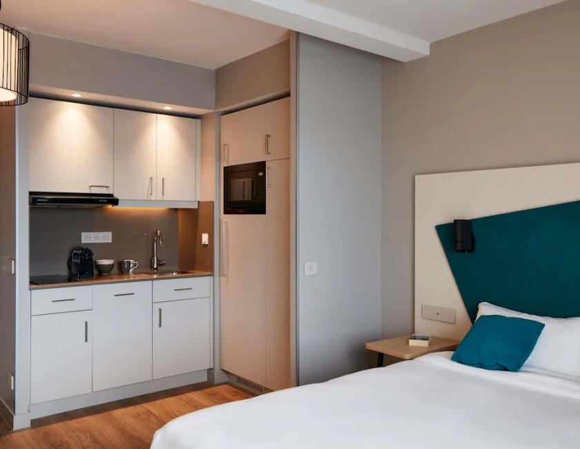 Estudio 1 Cama doble kitchenette del hotel Aparthotel Adagio Toulouse Centre La Grave. Foto 3