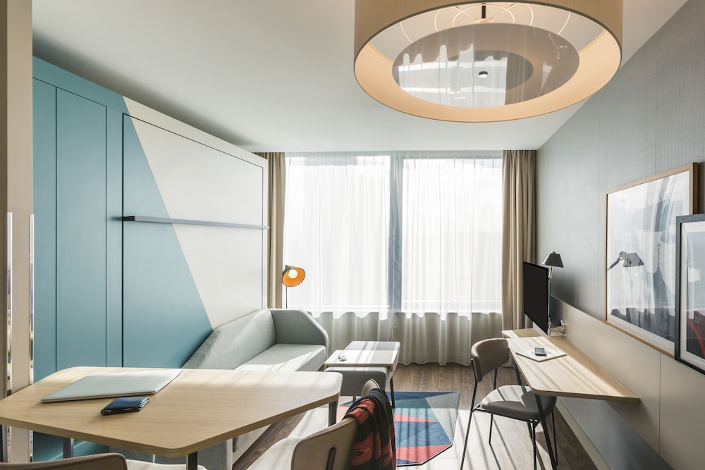 Estudio, 1 cama doble del hotel Adagio Antwerp City Center. Foto 1