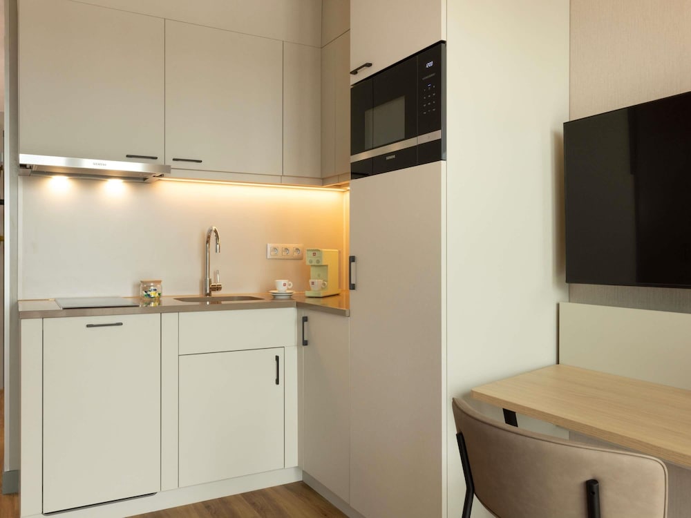 Estudio, 2 camas individuales del hotel Adagio Antwerp City Center. Foto 3
