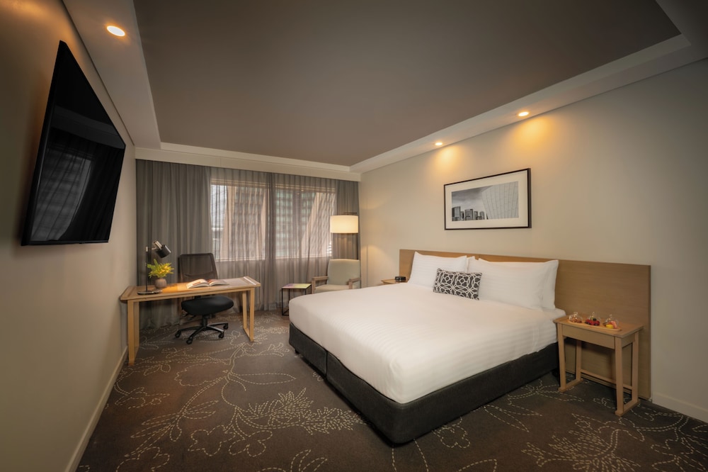 Habitación Deluxe, 1 cama de matrimonio grande, vistas al puerto del hotel Parkroyal Darling Harbour, Sydney
