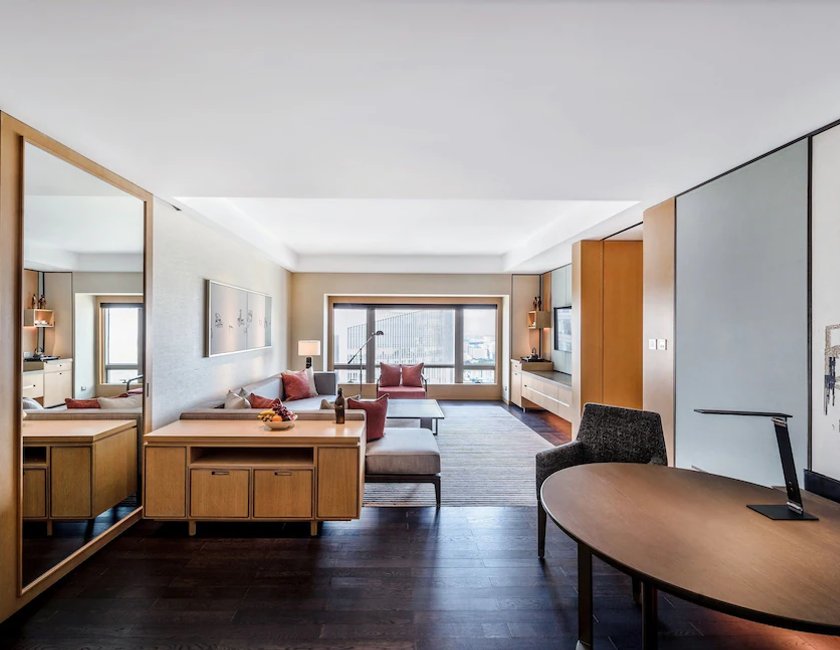 Suite, 1 cama de matrimonio grande del hotel Park Hyatt Beijing. Foto 1