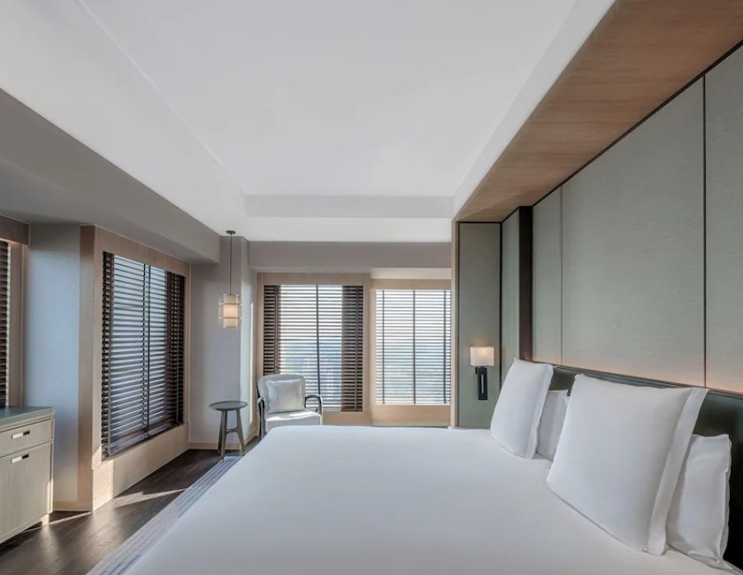 Suite, 1 cama de matrimonio grande del hotel Park Hyatt Beijing. Foto 3